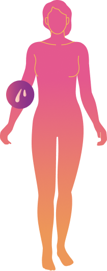 ilustração com gota de suor