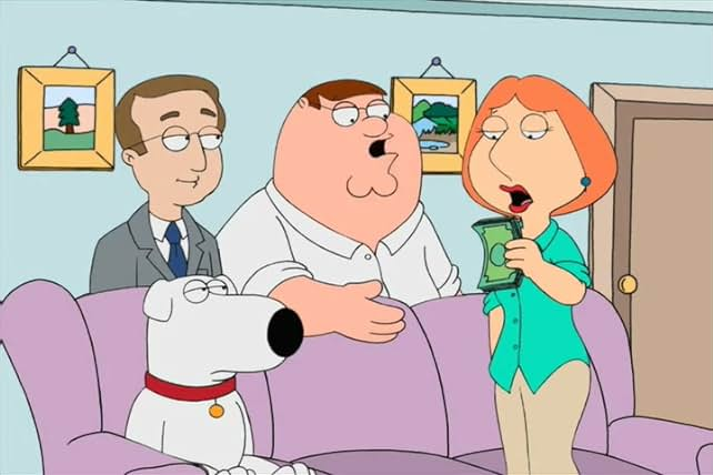 Foto de um episódio da série Family Guy.