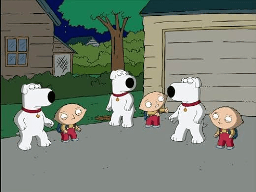 Foto de um episódio da série Family Guy.