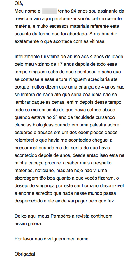 Estupro e-mails