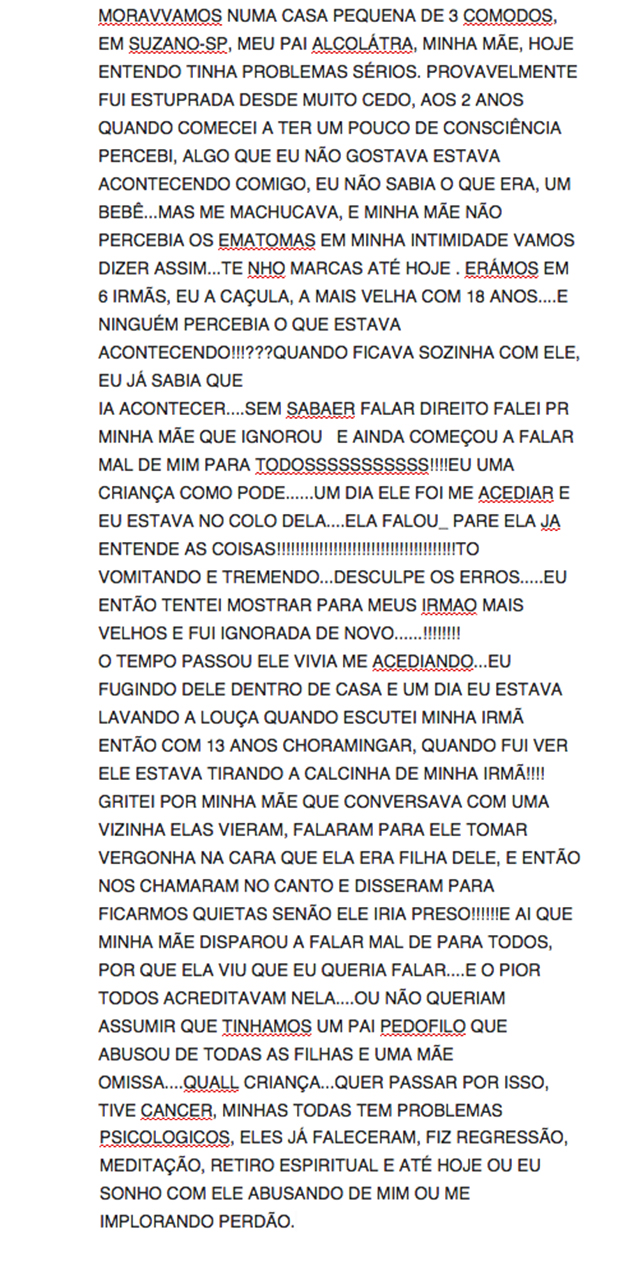Estupro e-mails