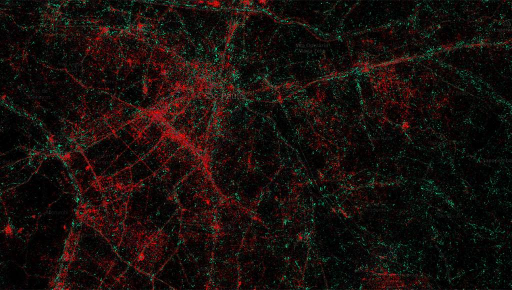 Mapas mostram concentração de iPhones e de aparelhos com Android em cidades mundo afora