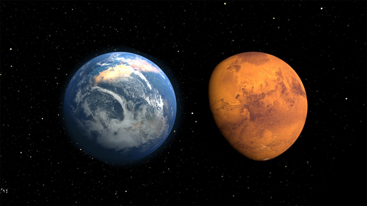 Marte, antes e hoje (Nasa Goddard Space Flight Center)