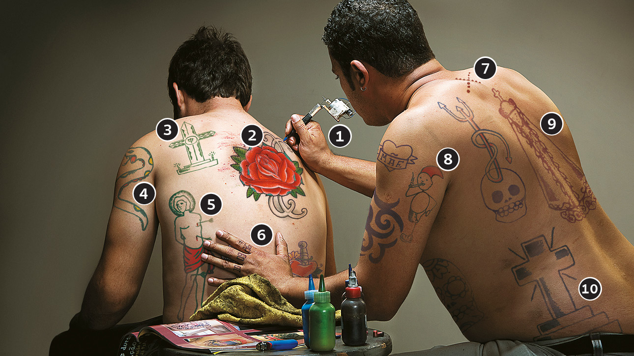 Reportagem do Dia: conheça o significado das tatuagens no mundo do crime 