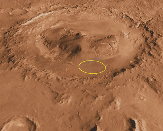 MRO (Lançamento: 2005) - Com as fotos de altíssima resolução tiradas por esta sonda a partir da órbita de Marte, informações inéditas sobre a superfície e atmosfera marcianas possibilitaram aos cientistas encontrarem lugares para pousos futuros, como o do robô Curiosity na Cratera Gale (foto).