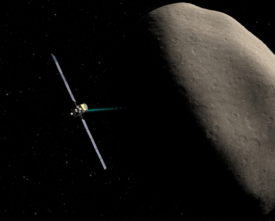 Dawn (Lançamento: 2007) - Quais são as condições para a formação e evolução dos planetas? É a esta pergunta que a missão americana está tentando responder ao visitar os dois maiores protoplanetas do Cinturão de Asteroides: Vesta e Ceres. A sonda atualmente se encontra na órbita do asteroide Vesta e deve chegar a Ceres em 2015.