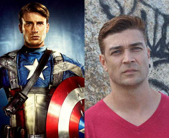 Dublador: Clécio Souto. É o dono da voz do Capitão América e de outros personagens do ator Chris Evans. Dublador: Clécio Souto. É o dono da voz do Capitão América e de outros personagens do ator Chris Evans.