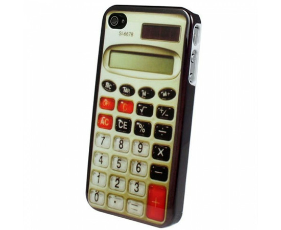 Esta capa de iPhone imita uma daquelas calculadoras antigas que você provavelmente usava para fazer as tarefas da escola.