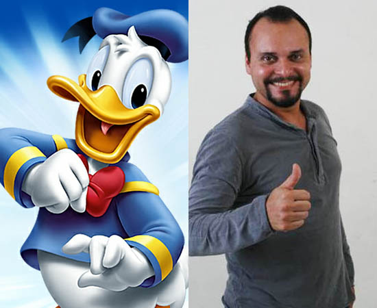 Dublador: Carlos Galvan. É o dublador oficial do Pato Donald. Já deu voz a Hurley (Lost) e ao Ursinho Pooh.