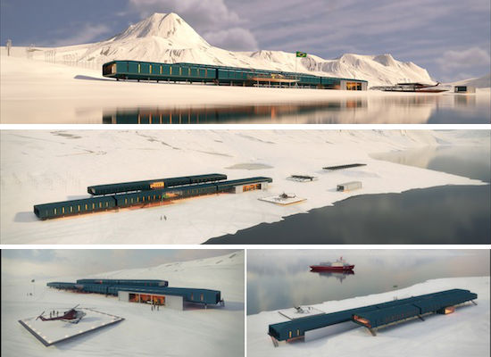No dia 15 de maio, a Marinha do Brasil divulgou o vencedor da competição para escolher o projeto da nova estação brasileira na Antártica. Veja agora as fotos do escolhido.