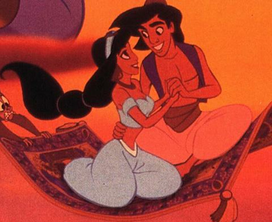 Aladdin (1992) é um desenho animado da Disney que mostra as aventuras do personagem e de sua amada princesa Jasmin. Aladdin (1992) é um desenho animado da Disney que mostra as aventuras do personagem e de sua amada princesa Jasmin.