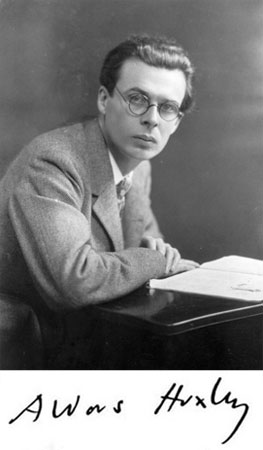 Aldous Huxley, escritor inglês e autor de Admirável Mundo Novo.