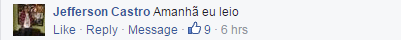 Amanhã eu leio