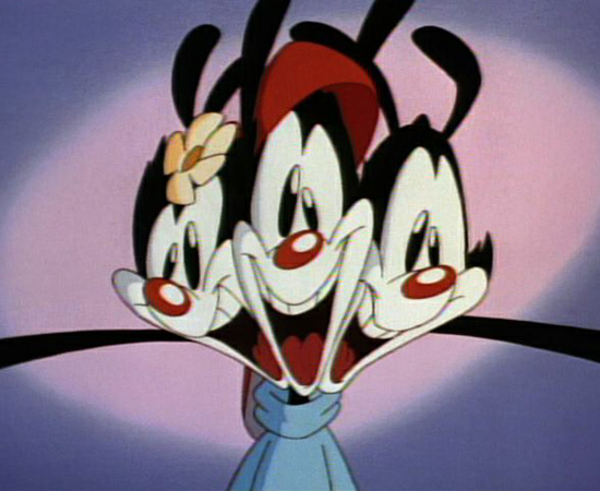 Animaniacs (1993) é um desenho animado estrelado pelos irmãos Warner.