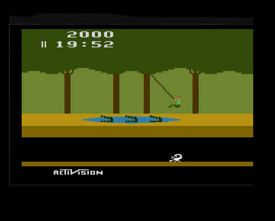 O game Pitfall! foi lançado para o console Atari 2600 em 1982. É o segundo jogo mais vendido para este console: foram 4 milhões de cópias.