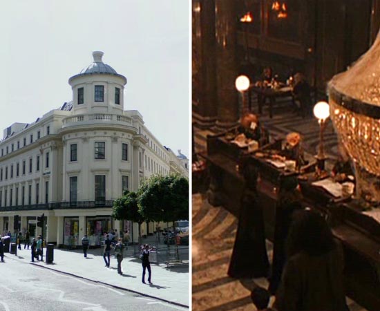 As cenas do Banco Gringotes de Harry Potter e a Pedra Filosofal (2001) foram gravadas dentro da Australia House - este imponente edifício de Londres, no Reino Unido.