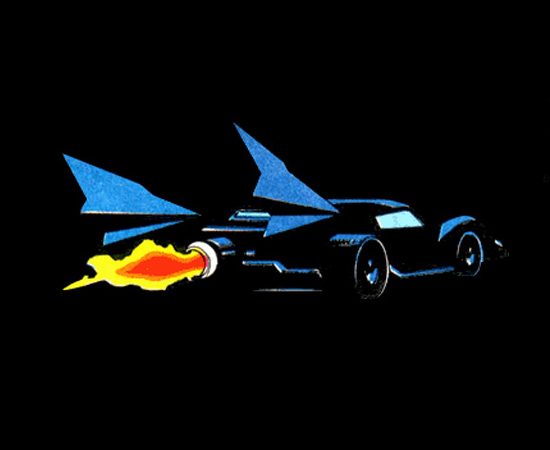Na HQ Batman #484, Batman e Robin usam este Batmóvel que mais parece um carro de corrida com barbatanas.