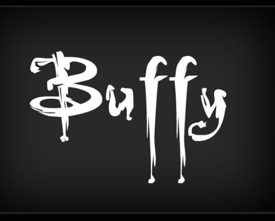 Da época em que vampiros eram os inimigos dos mortais: o site 1001 Free Fonts oferece a fonte usada no logo da série ´Buffy: A Caça-Vampiros´, de 1997.