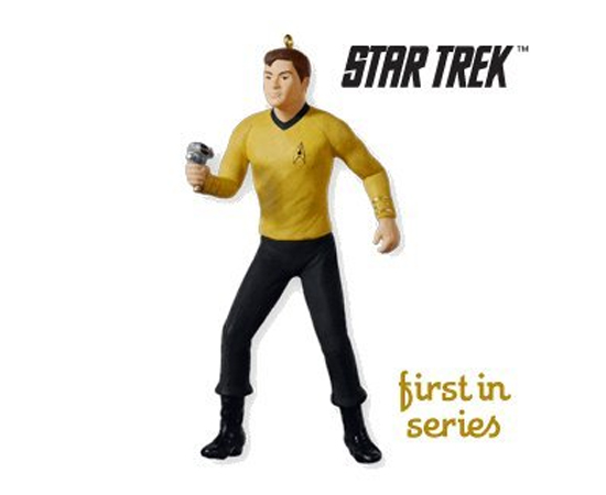 Enfeite ‘Capitão Kirk’ - US$ 9,95 (Amazon)