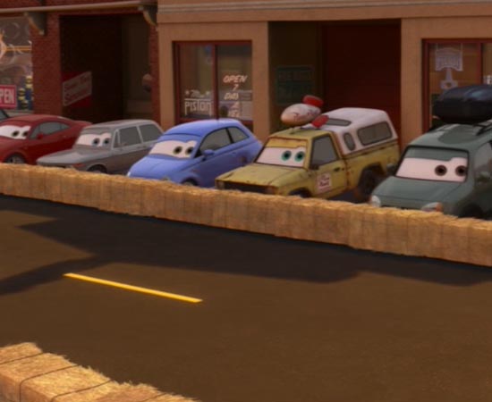 No filme Carros 2 (2011), o veículo da Pizza Planet aparece novamente e, desta vez, com mais destaque.