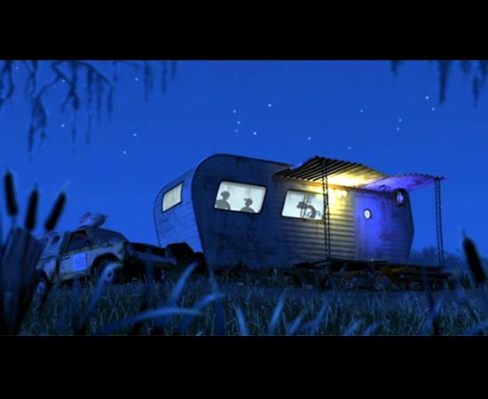 O veículo aparece novamente em Monstros S/A (2001), também ao lado de um trailer. A cena é quase idêntica à de Vida de Inseto.