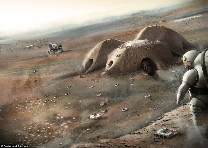 Dada a grande distância da Terra e os atrasos de comunicação interplanetário, o projeto foi pensado para ser construído com o mínimo de intervenção humana.