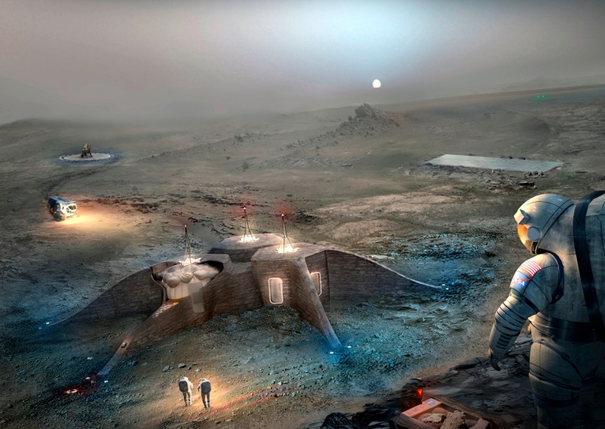 Espaço Estação Construção Simulador 2018: Planeta Marte Colônia