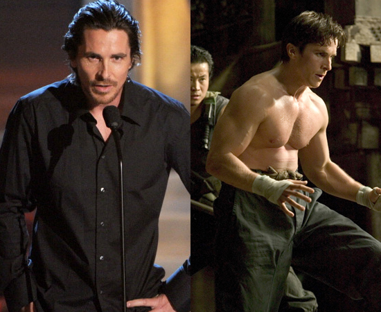 Seis meses depois, Christian Bale ganhou o cobiçado papel de Batman, para o primeiro filme da trilogia de Christopher Nolan: Batman Begins (2005). Devido à magreza doentia, ele precisou se esforçar muito para recuperar os músculos e adquirir o porte físico do herói. Seis meses depois, Christian Bale ganhou o cobiçado papel de Batman, para o primeiro filme da trilogia de Christopher Nolan: Batman Begins (2005). Devido à magreza doentia, ele precisou se esforçar muito para recuperar os músculos e adquirir o porte físico do herói.