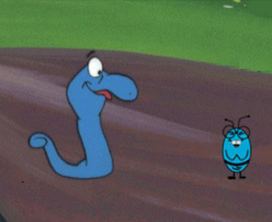 Cobrinha Azul (1972) é um desenho sobre uma serpente do deserto que procura o almoço do dia.