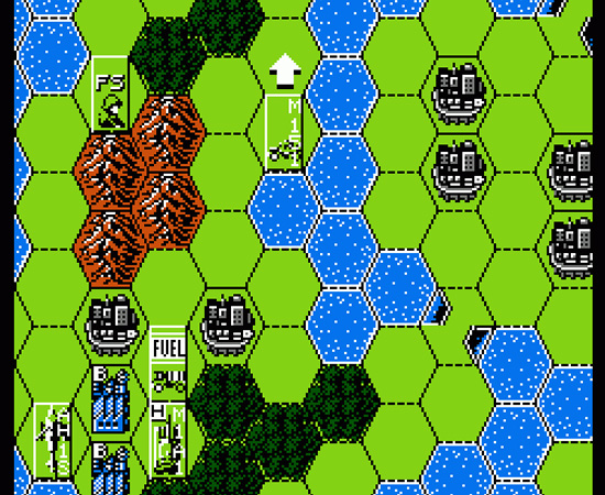 CONFLICT (1990) - É um jogo de guerra que consiste em liderar tropas durante batalhas decisivas. Para ganhar pontos é preciso conquistar cidades e derrotar as unidades inimigas.