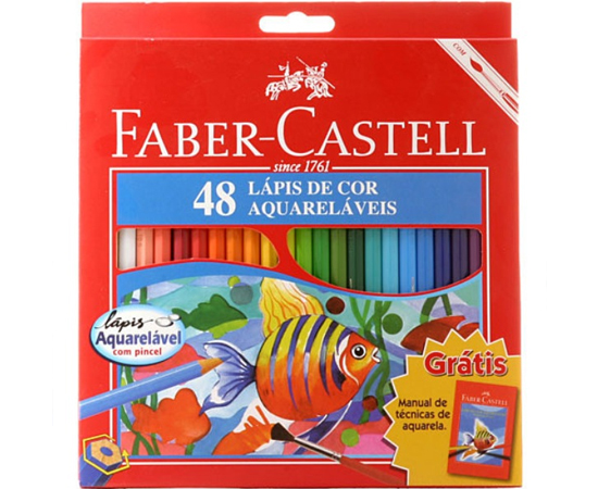 CONJUNTO DE LÁPIS DE COR - Muitas crianças fariam de tudo para ganhar este presente. Nada seria melhor do que desenhar e pintar com todas as 48 cores da caixinha!