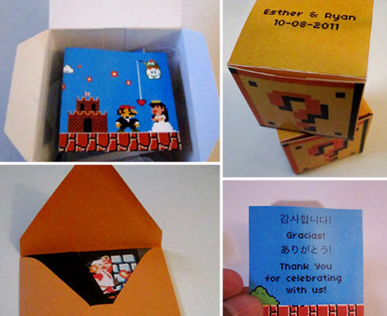 POWER-UP - Os amantes de videogame podem surpreender os familiares e amigos com convites inspirados em Super Mario! Clique em Leia Mais para conhecer o trabalho do designer responsável pela ideia acima. POWER-UP - Os amantes de videogame podem surpreender os familiares e amigos com convites inspirados em Super Mario! Clique em Leia Mais para conhecer o trabalho do designer responsável pela ideia acima.