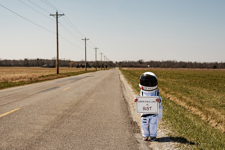 "Costa espacial da Flórida ou ruína": o astronauta pede carona