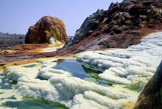 Onde: Dallol, Etiópia Onde: Dallol, Etiópia