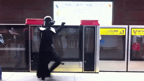 Darth Vader no metrô