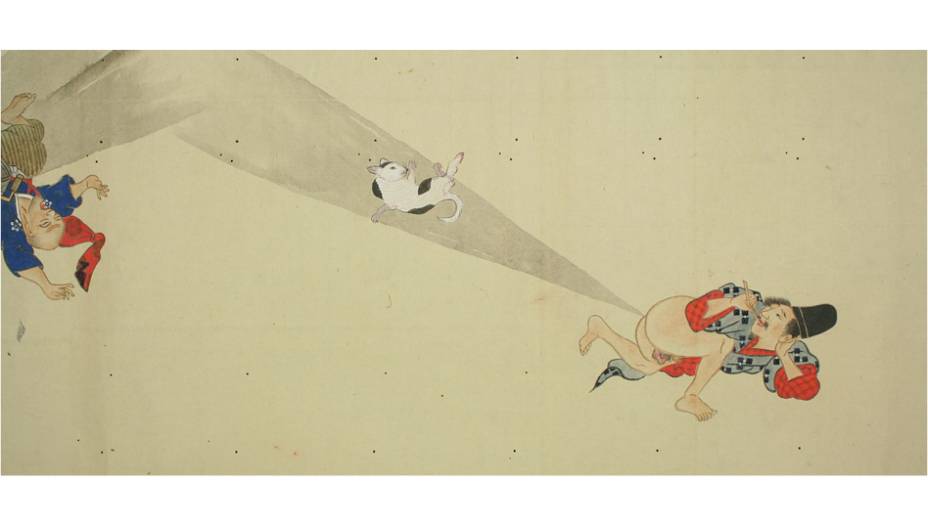 Nem o gatinho escapou. Nem o gatinho escapou.