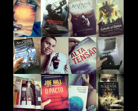 O leitor Jefferson Gomes fez uma montagem super bacana demonstrando seu amor por livros e séries. E ainda mandou um recado: O conhecimento é uma amizade que se adquire com o tempo, porém vale a pena conquistá-la!. O leitor Jefferson Gomes fez uma montagem super bacana demonstrando seu amor por livros e séries. E ainda mandou um recado: O conhecimento é uma amizade que se adquire com o tempo, porém vale a pena conquistá-la!.
