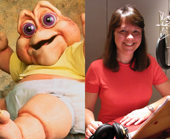 Dubladora: Marisa Leal. É dona da famosa voz do Baby (Família Dinossauro). Também dublou Ariel em A Pequena Sereia, Lucy (Charlie Brown) e a vilã Soraya Montenegro da novela mexicana Maria do Bairro. Dubladora: Marisa Leal. É dona da famosa voz do Baby (Família Dinossauro). Também dublou Ariel em A Pequena Sereia, Lucy (Charlie Brown) e a vilã Soraya Montenegro da novela mexicana Maria do Bairro.