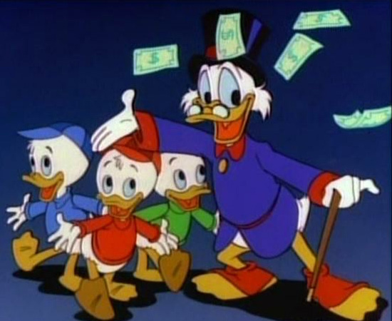 Duck Tales (1987) é uma série de animação sobre a família do Tio Patinhas.