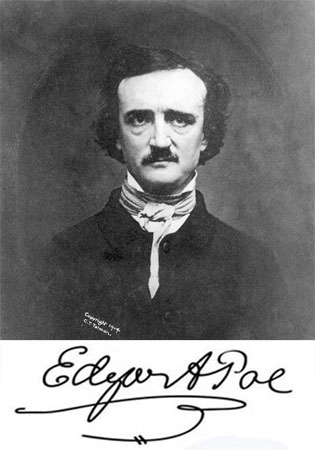 Edgar Allan Poe, escritor norte-americano, conhecido por seus contos de mistério. Edgar Allan Poe, escritor norte-americano, conhecido por seus contos de mistério.