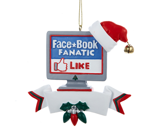 Enfeite ‘Facebook’ - US$ 90,99 (Christmas Central)