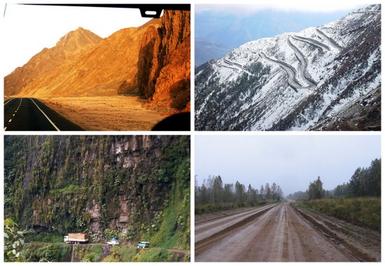 Elas passam por abismos, possuem curvas assustadoras, têm baixa visibilidade ou estão em áreas de constantes avalanches. Descubra algumas estradas que dão medo em qualquer motorista. Elas passam por abismos, possuem curvas assustadoras, têm baixa visibilidade ou estão em áreas de constantes avalanches. Descubra algumas estradas que dão medo em qualquer motorista.