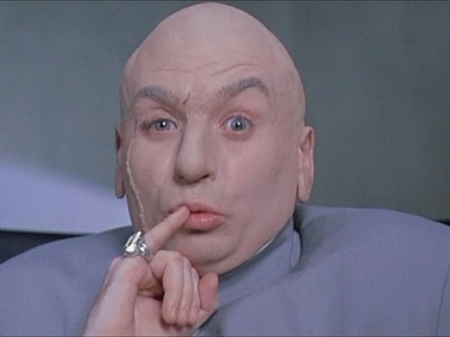 Dr. Evil, o vilão de Austin Powers, é uma paródia de vários vilões do cinema, em especial dos filmes do 007.