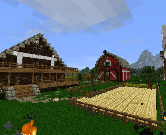 Muita gente constrói fazendas no Minecraft, mas poucas pessoas alcançam este nível de detalhamento.