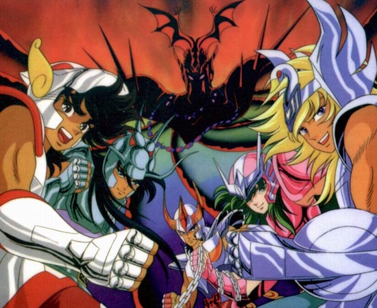 FILMES, ANIMES E MANGÁS - O mangá Saint Seiya, criado por Masami Kurumada, foi adaptado no anime Os Cavaleiros do Zodíaco e em vários OVAs (animes de longa duração lançados diretamente no mercado de vídeo). Além disso, existe o mangá Os Cavaleiros do Zodíaco: Episódio G que é uma prequência da história original; o mangá Saint Seiya: Next Dimension; o mangá Saint Seiya: The Lost Canvas; e o anime Saint Seiya Ω que tem uma história original. Também existem cinco filmes da saga, um livro e um musical.