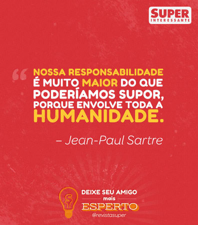 Jean-Paul Sartre, filósofo francês (1905 - 1980)