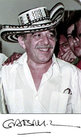 Gabriel García Márquez, escritor e jornalista colombiano. Autor de Cem anos de solidão e ganhador do Prêmio Nobel de Literatura de 1982.
