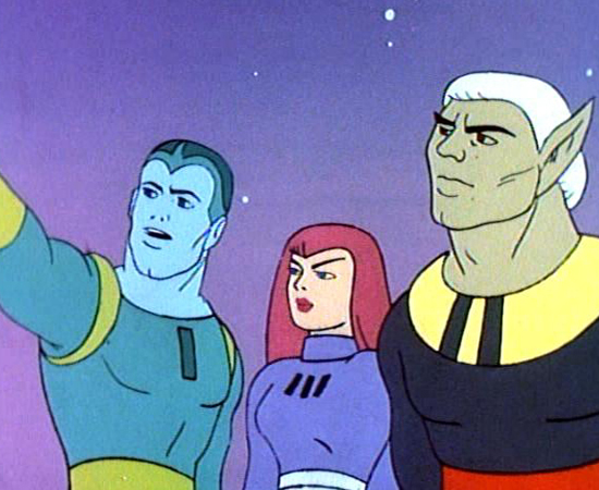 Galaxy Trio (1967) é uma série animada sobre um grupo de super-heróis que patrulha o espaço.
