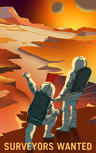 Inspetores: será que a verdade está lá fora? A agência espacial aposta na curiosidade de possíveis estudiosos, que explorem todos os vales e crateras do planeta.