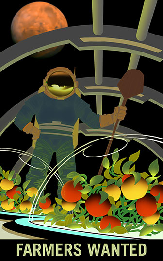 Fazendeiros: no espaço, você pode cultivar tomates, ervilhas, alface e rabanete - o que é importante para manter os exploradores saudáveis, segundo a Nasa.